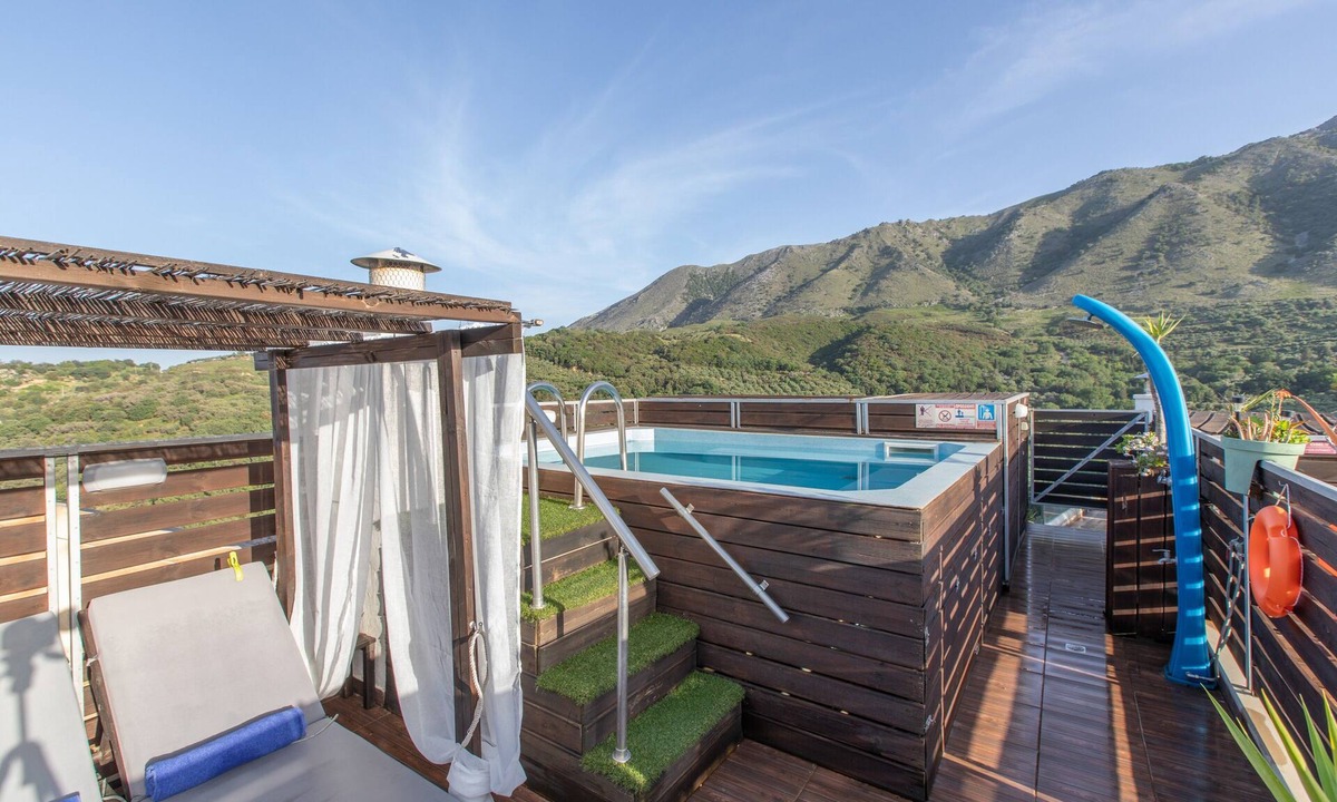 Filaki Apartment | Apartment 'Rustic' with Mountain View, Wi-Fi and Air Conditioning