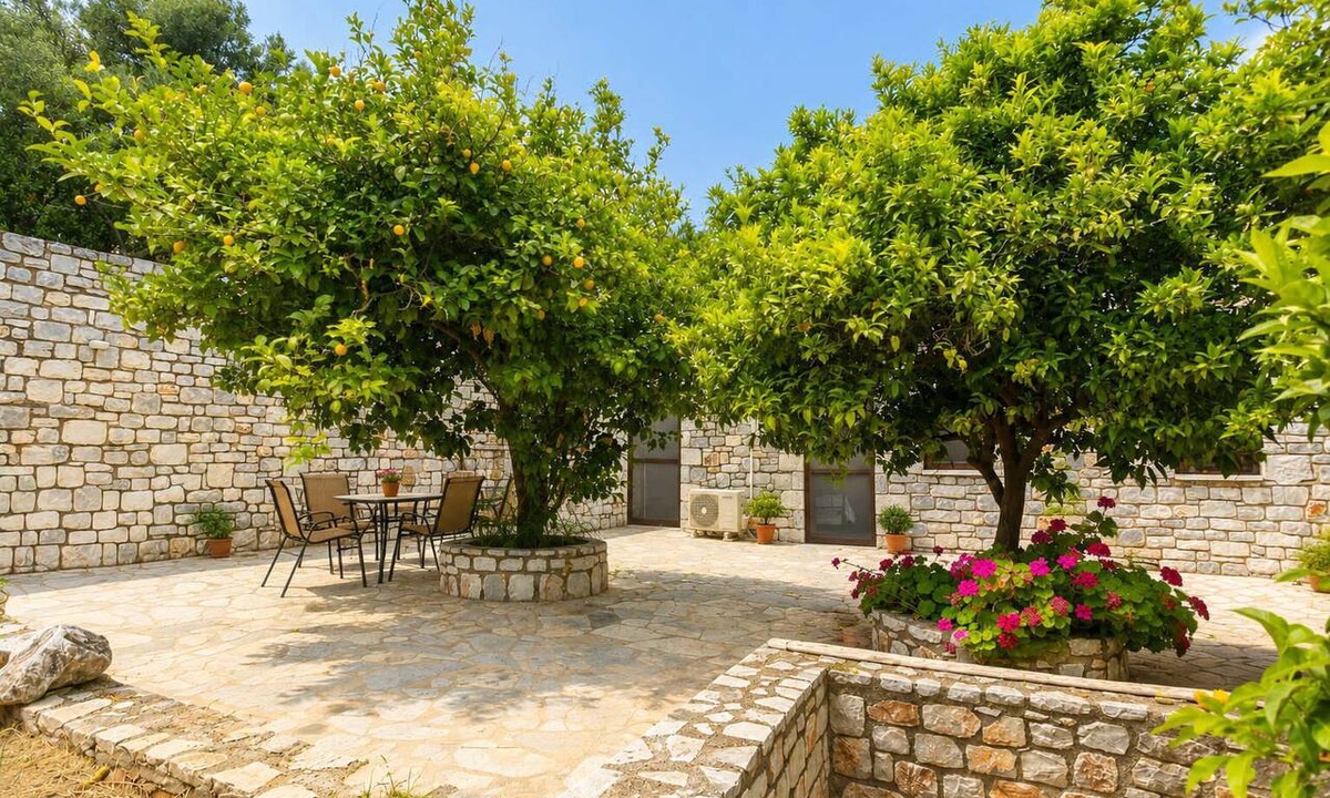 Kokkala Apartment | Beachfront Mani Luxury Stone Nest, Steps from Sea