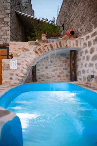 Koita House | Dandy Villas Mani - Old Tower House - Fireplace - Pool