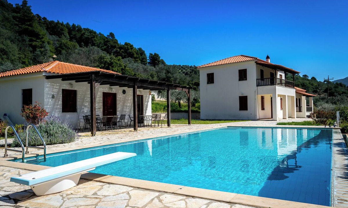 Melissopetra House | Entire Private Estate with Villa, Guest House & Private Pool at Epidaurus