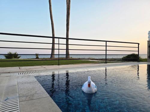 Pervolia Villa | Fabulous beach front house with pool