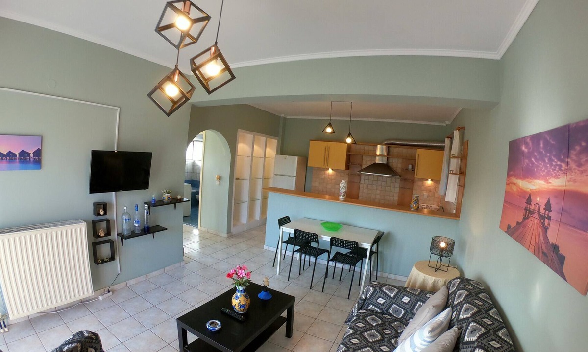 Argassi Apartment | Holiday Apartment "Mavreta's 2" with Mountain View, Shared Terrace & Wi-Fi