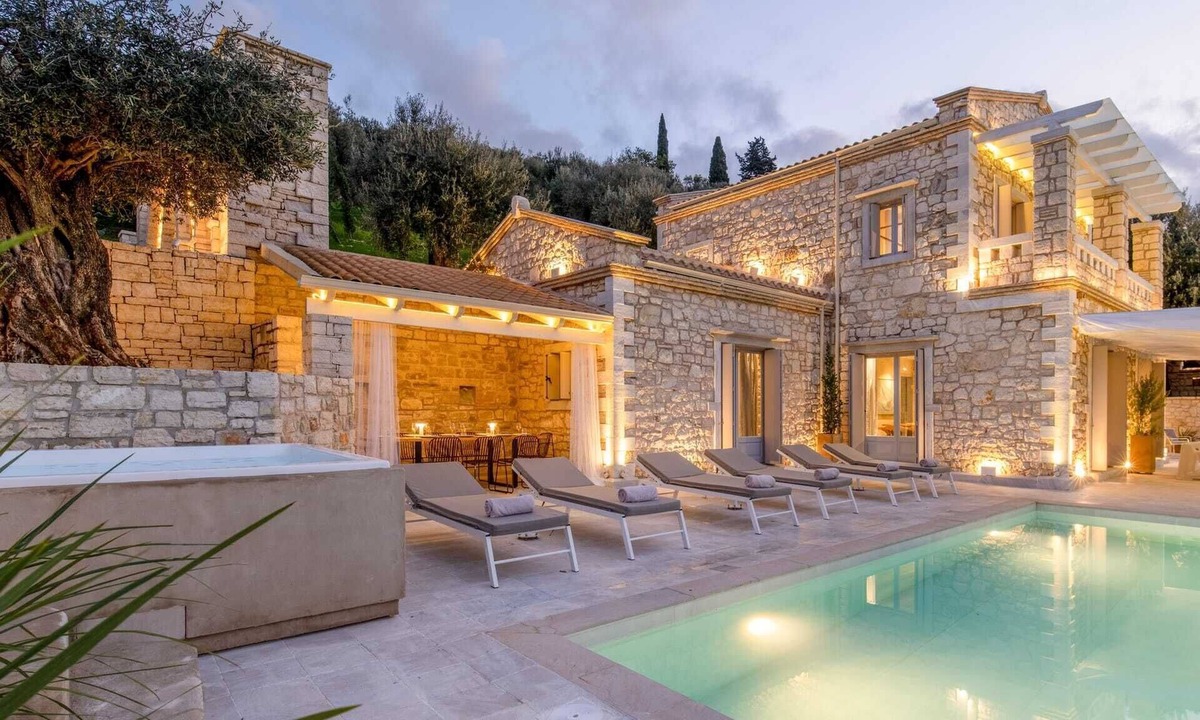 Peroulion Villa | Ionian Stone Luxury Villa Aether