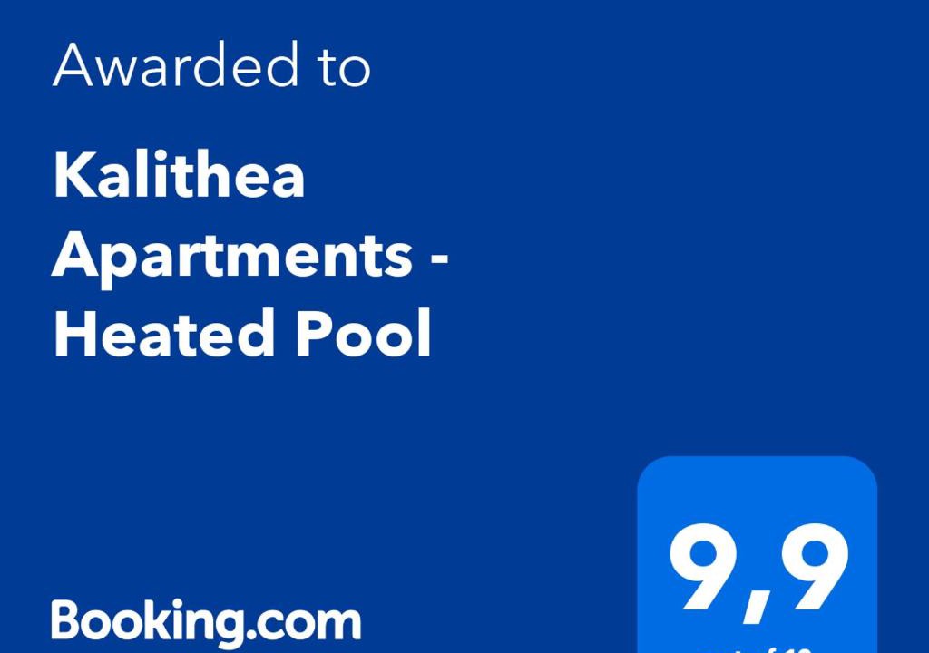 Kalyves Apartment | Kalithea Apartments - Heated Pool seasonal - Pool Towels - Pool Sun Lounger Matresses