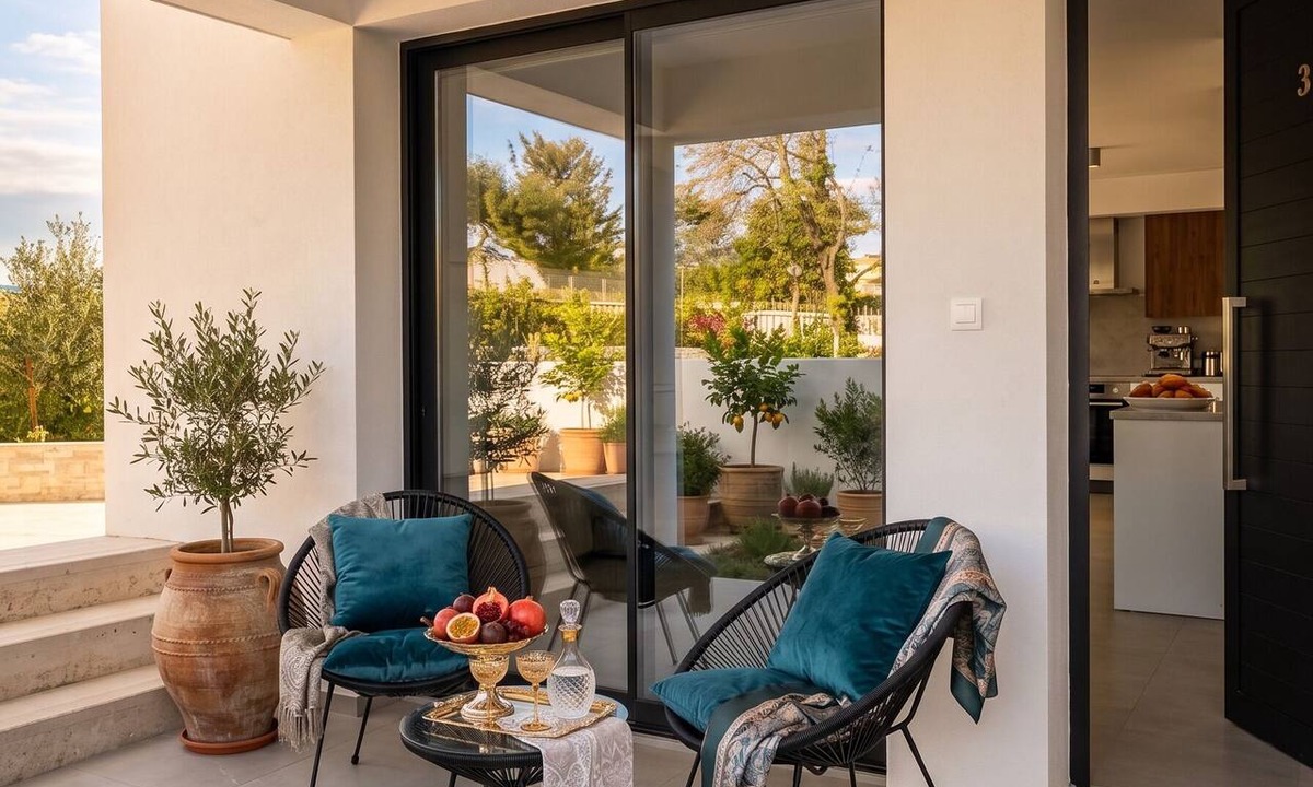 Anarvagos House | Lemonia Modern Maisonette | Fresh 3-BR Family