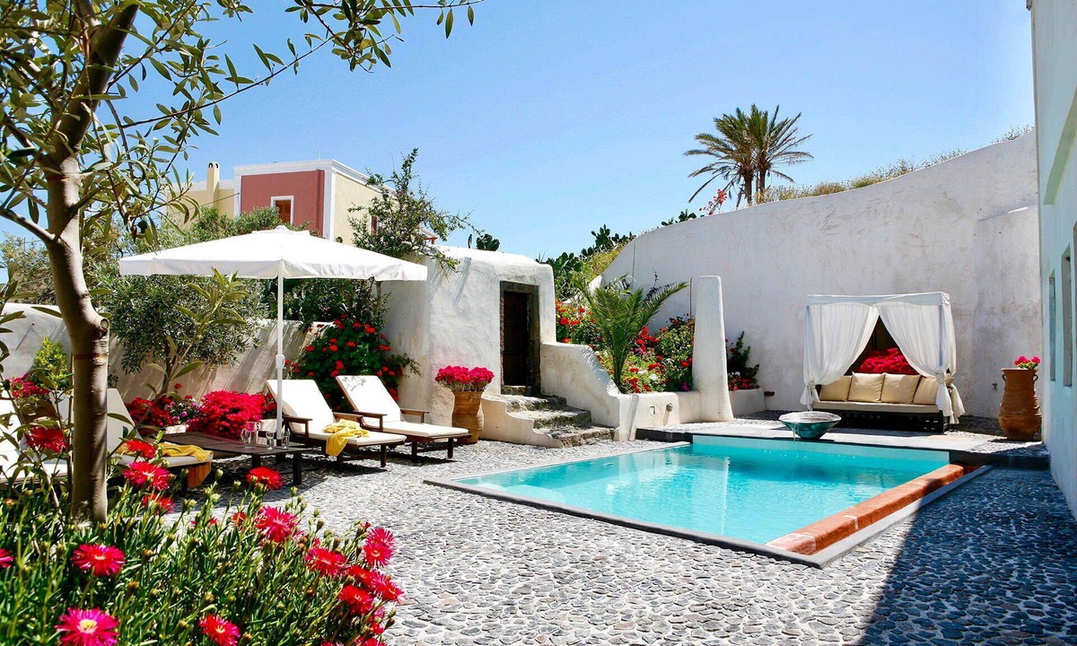 Megalochori House | Mansion Sophia, with pool and panoramic terrace