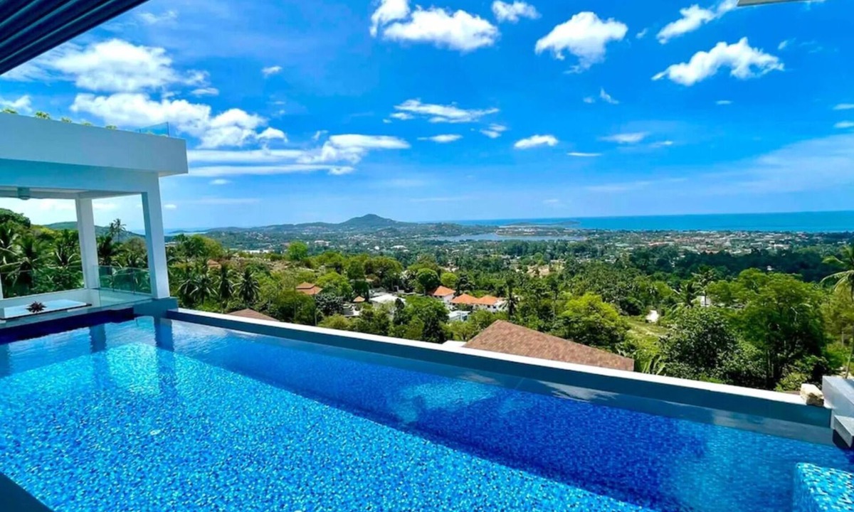 Bophut Villa | Modern 3-bedroom villa with private pool, stunning views, and privacy