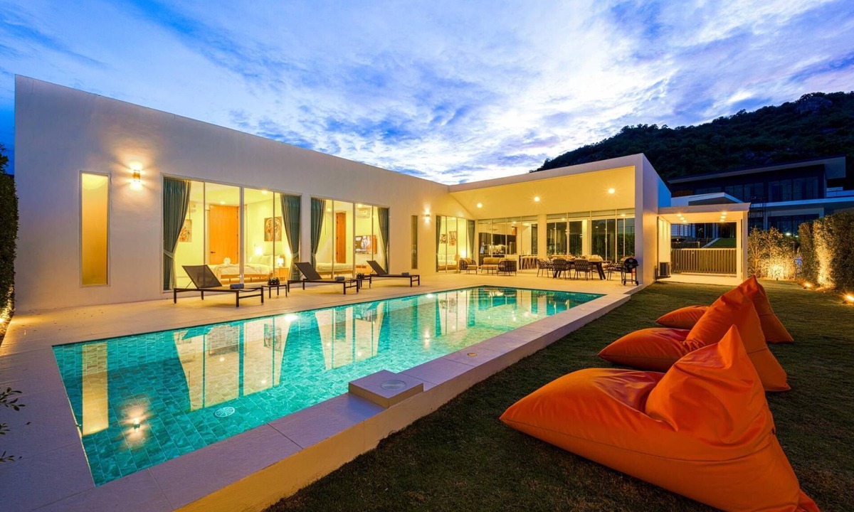 Khao Tao Villa | Modern 4 Bed Private Pool Villa KH-B6