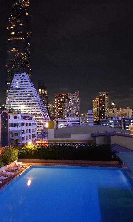 Silom Apartment | Panoramic City View Room at Silom
