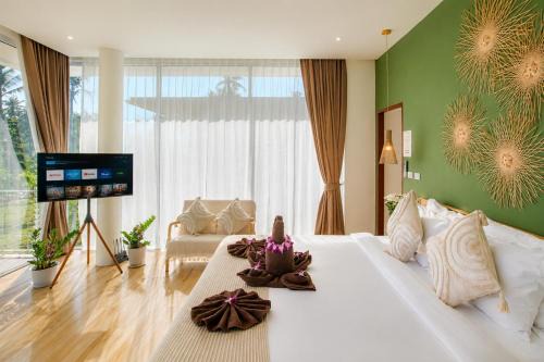 Thong Sala Villa | Paradise House - 1BR - Calm & Green Garden Stay - Heart of Thong Sala - 4K SmartTV