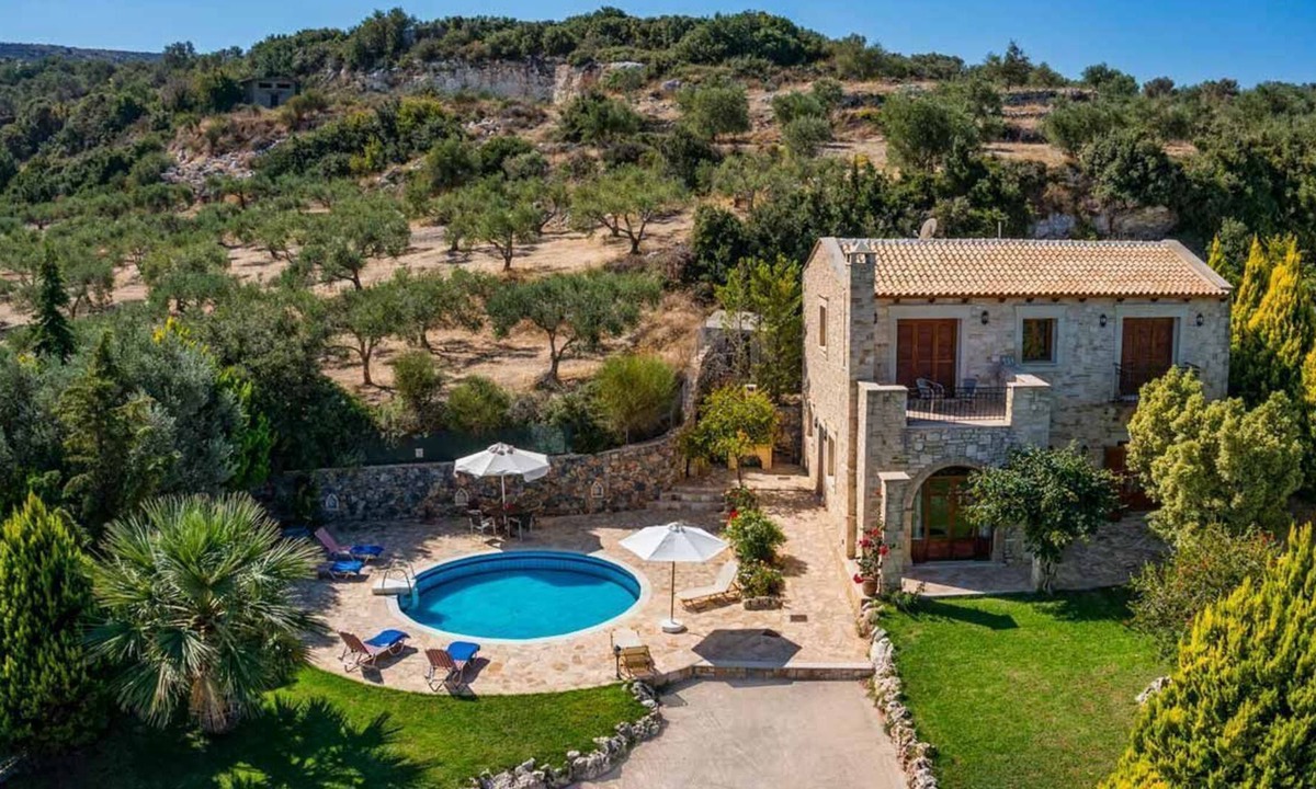 Rethymno Villa | R 848 Hill Villa Private Pool Sea Views Outdoor Jacuzzi Mini Bar