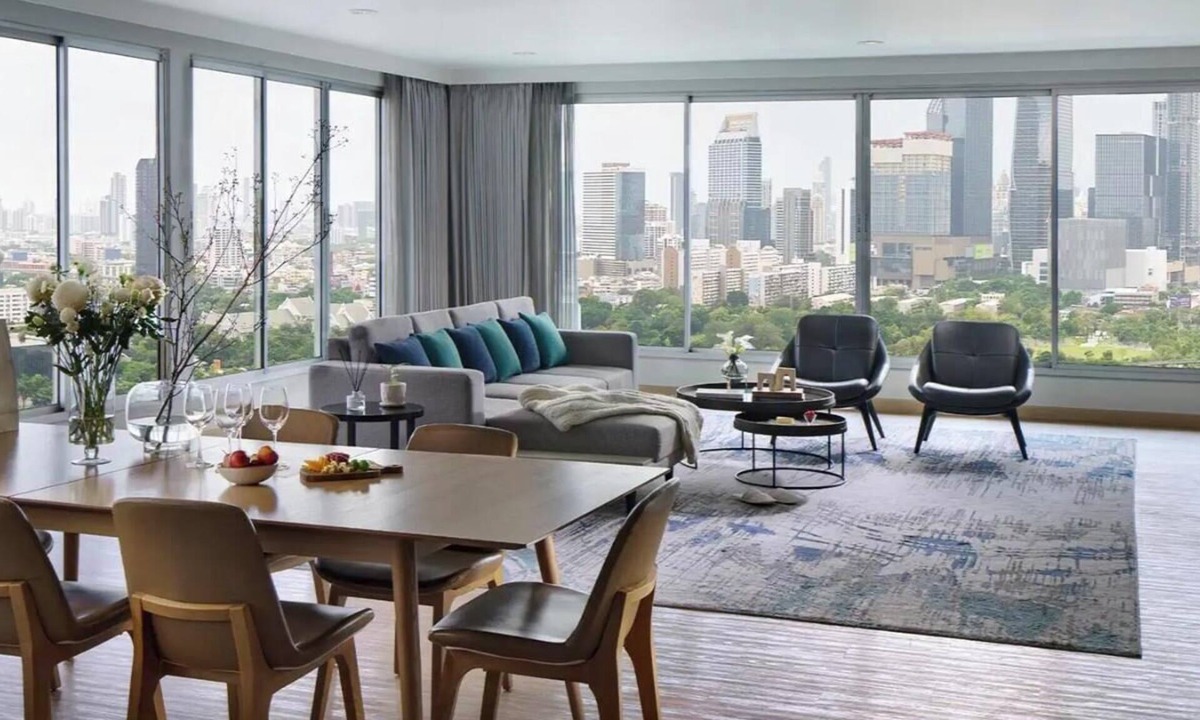 Bangkok Central Business District Apartment | SPACIOUS THREE BEDROOM APARTMENT WITH PANORAMIC VIEW