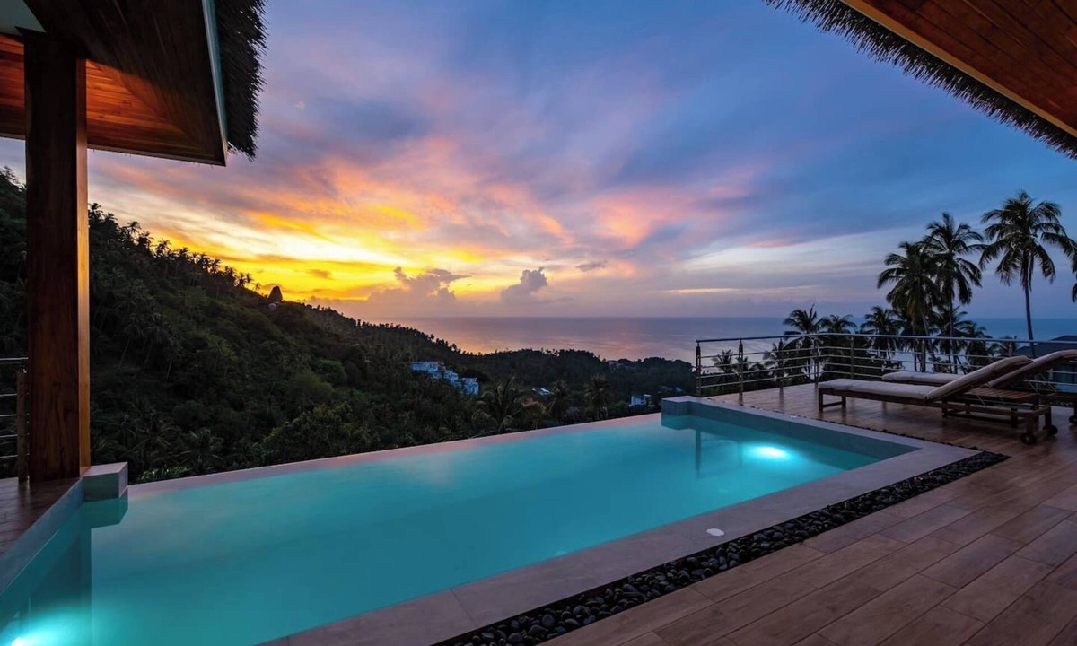 Lamai House | "Sunrise Hills" Tranquil 4br pool villa sea view