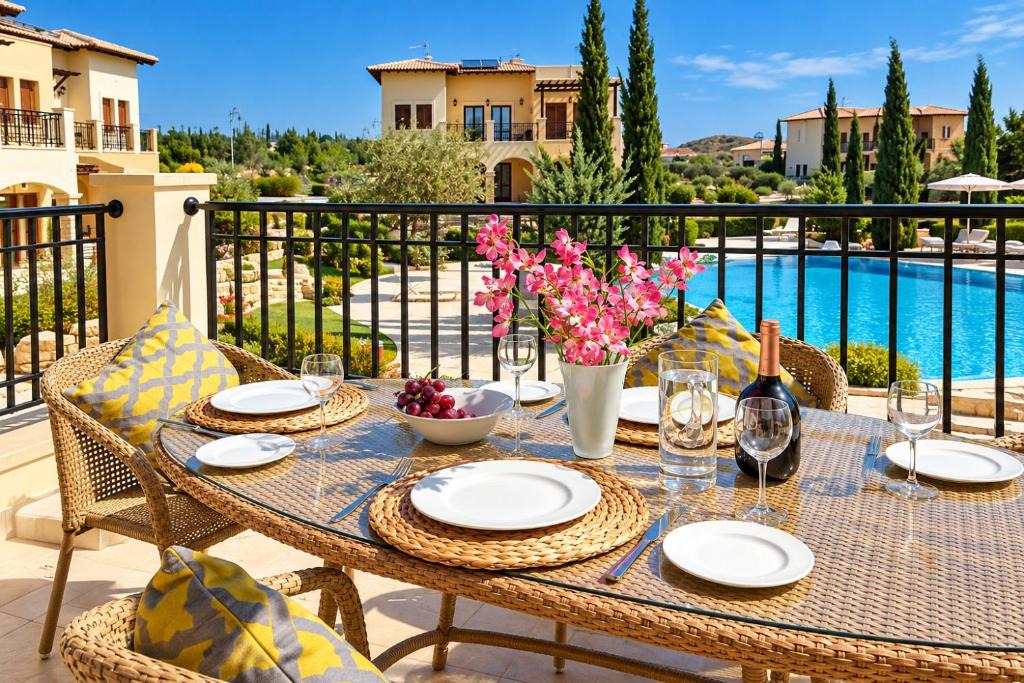 Kouklia Apartment | Theseus Village - 2 Bed Apartment with Pool View, Aphrodite Hills