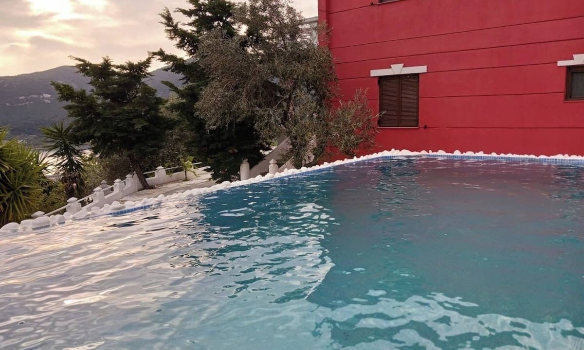 Skopelos Town Villa | Villa Aspalathus Red, Pool and Panoramic Views to fulfil your Aegean memories