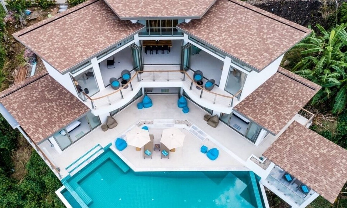Bophut Hills Villa | Villa Pearl - 5 Bed Private Pool Sea View Villa