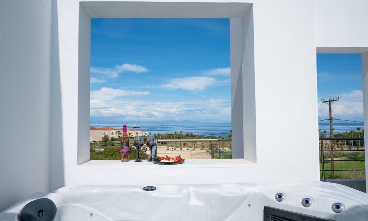 Rhodes Town Villa | Villa Serena Kalithea Rhodes Sea View& Jacuzzi