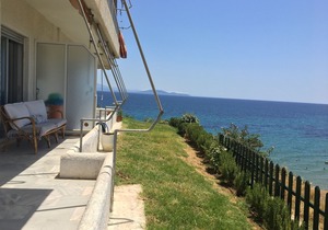 APARTMENT 60m2, AMAZING SEA VIEW, BY THE BEACH, RAFINA, NEAR ATHENS, QUIET