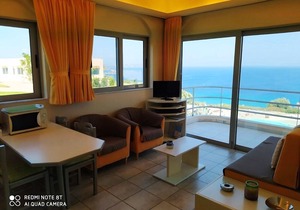 Kefalosbay Residence apartment floor & pool & panorama on Kefalos Bay
