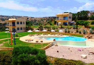 Kefalosbay Residence apartment R. D.C. & swimming pool & panorama of Kefalos bay