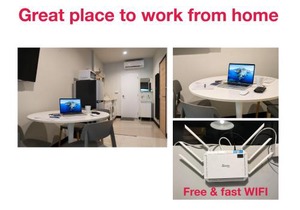 S2 Silom Large room 4-6 guests Full kitchen WIFI