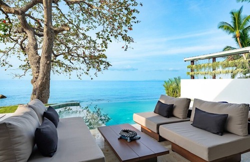 Ang Thong Villa | Beachfront 5BR Sunset Villa w/Staff & Saltwater Infinity Pool