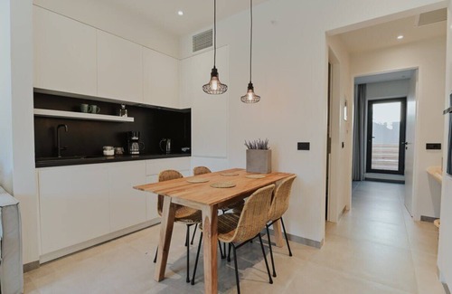 Aktio-Vonitsa Apartment | Elsa Modern Apartment One bed with private outdoor seating. Ground level Apt1