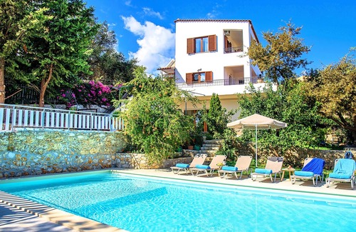 Kastellos Villa | Grand View Villa Private Heated Pool