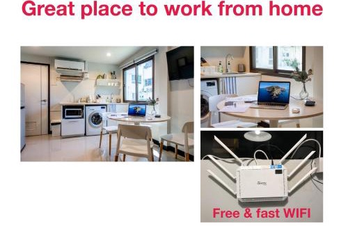 Bang Rak Apartment | S3 Silom26 · S3 Silom central, large room, full kitchen, WIFI,