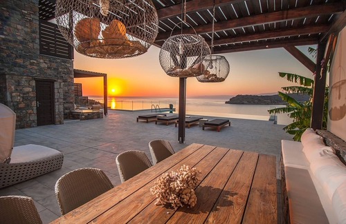 Elounda Villa | Splendid Crete Villa | Villa White - Blue | 5 Bedrooms | Private Heated Pool |.