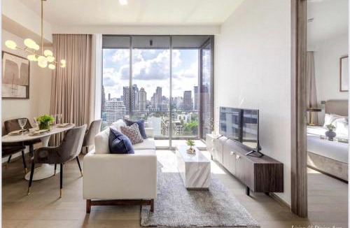 Khlong Toei Nuea Apartment | 超豪華阿索克公寓可入住 4 人，面積 80 平方米，方便前往大皇宮地鐵站 BTS