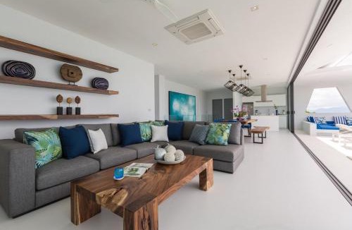 Moo 5 Villa | 3 Bedroom Pure Luxury 5 Star Seaview Villa Dahlia Direct Beachfront Access-SDV081 By Samui Dream Villas