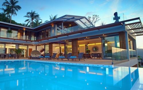Bophut Hills Villa | 9 Bedroom Sea Blue View Villa - 5 Star with Staff SDV080A-By Samui Dream Villas