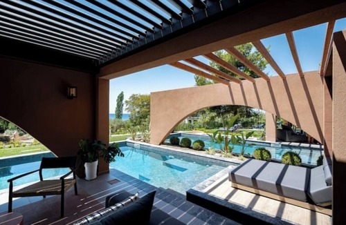 Nikita Villa | AKTIELIABeachfront-9 Bdrs, 3 Pools, Sunlit Elegance/Euphoria Complex