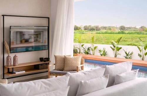 Pernera Villa | Amazing Protaras Villa Villa Lubbock 3 Bedrooms Private Outdoor Pool And Hot Tub Furnished Sun Terrace Shaded Furnished Terrace Bbq
