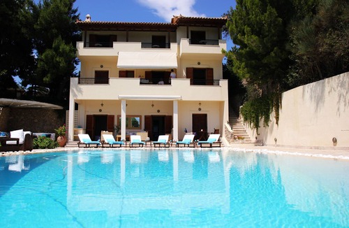 Porto Heli Villa | AMAZING SEA VIEW VILLA WITH PRIVATE POOL AND WALK TO BEACH SLEEPS 10