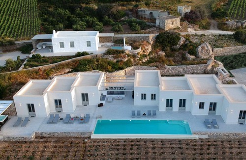 Naousa Villa | Angels Sea pool view Villa Pearl VIP Exclusive 8BD