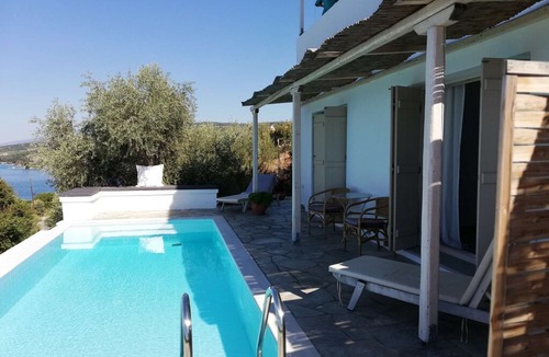 South Pelion Apartment | Apartment No. 1 # for 3 adults or 2 adults + 2 children - panorama sea view with pool