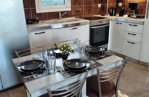 Leptokaria Apartment | Athanasiou Apartment with Sea & Mountain Vie