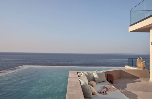 Argassi Villa | Bardo Villa, 180° of Endless Blue with Heated Pool