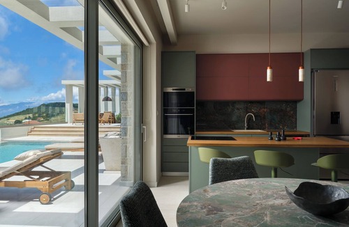 Ano Volimes Villa | Casa Blanca Villa, Pool, SeaViews & Wine Cellar