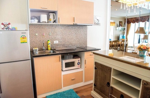Khao Takiab Apartment | D606 Bright 2-bedroom apartment with Playground near Sea, city