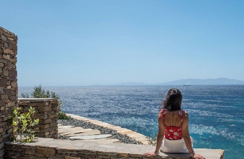 Agios Romanos Villa | Dazzling Tinos See Front Studio | Domus Elia Studio | Breathtaking Sea Views |.