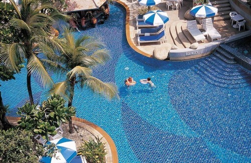 Patong Hotel | Deluxe room # 15, partial sea view