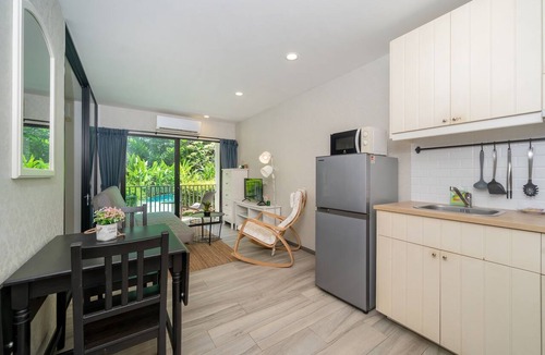 Sa Khu Apartment | Direct Pool Access - Modern 1BR - 104 @ The Title - Walk to Beach & Airport