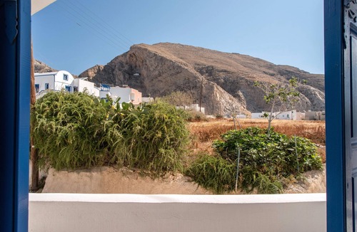 Perissa Apartment | Economy Quadruple Room 1 with Balcony and Air Conditioning