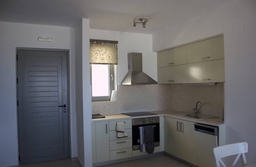 Makry Gialos Apartment | Elegant, Modern With Shared Swimming Pools
