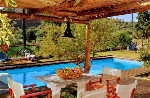 Vrouhas Villa | Elounda Almond Tree Villa Private Pool, Sea Views & Birds in a Relaxing Authentic Cretan Escape