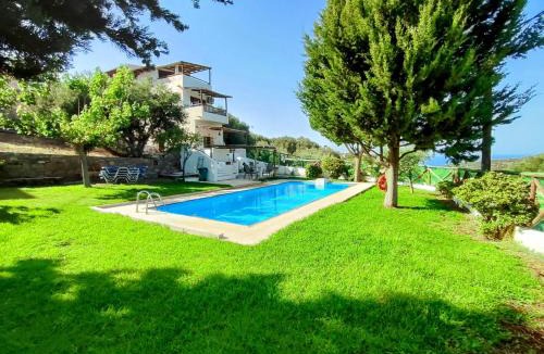 Vrouhas Villa | Elounda Almond Tree Villa Private Pool, Sea Views & Birds in a Relaxing Authentic Cretan Escape