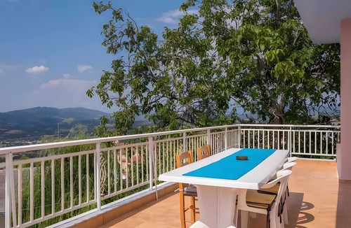 Erymanthos Municipality Villa | Hillside Hideaway mountain villa with views, shared terrace, and private garden